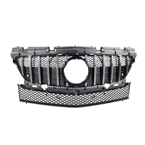 Griglia cappa radiatore paraurti anteriore stile GTR per Benz Classe SLK R172 2011-2016 - Foto 3 di 14
