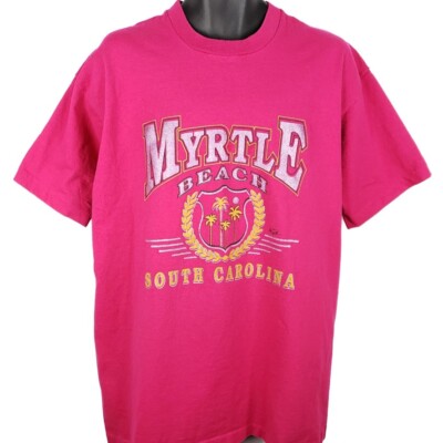 Vintage Myrtle Beach T Shirt Mens Size XL 90s South Carolina Made In USA