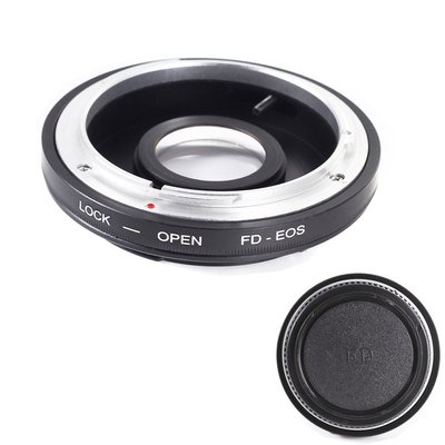 Adapter w/ Optical Glass For Canon FD FL Lens to Canon EOS EF 5DIV 6DII 7D 750D