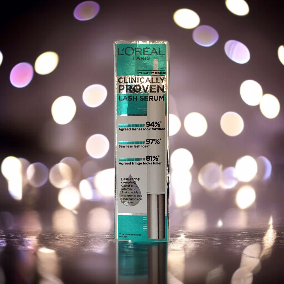 L'Oreal Paris Clinically Proven Lash Serum for Stronger Thicker-Looking Lashes - Image 3 of 4