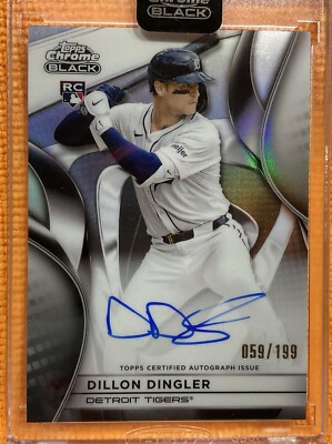 2025 Topps Chrome Black - Autographs Dillon Dingler #CBA-DD
