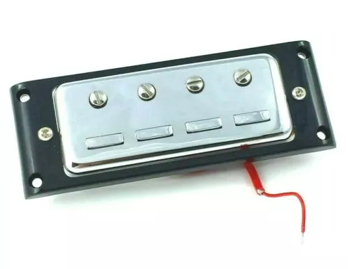 Chrome Vintage Style Staple Humbucker Pickup for Hofner® Bass PU-6420-010
