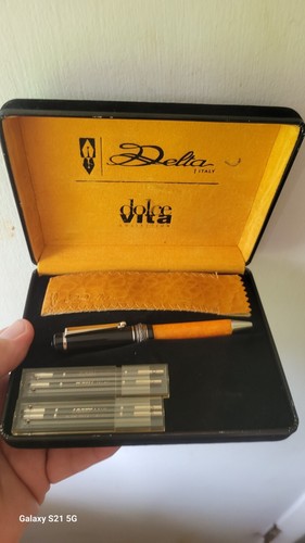 Vintage DELTA DOLCEVITA Kugelschreiber #3781 mit Original Box und Papieren SCHÖN!