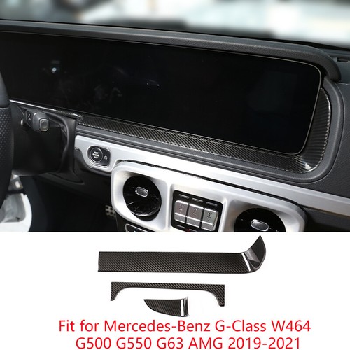 Real Carbon Fiber Central Navigation Cover For Mercedes-Benz G-Class 2019-2021 - Picture 3 of 12