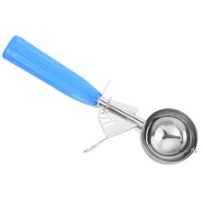2 Ounce Ice Cream Scoop with Trigger BATTER BAKING Portion Cookie Scoop Blue