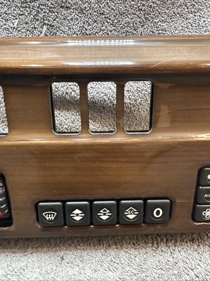INTERRUPTOR CALENTADOR CONTROL CLIMA MERCEDES BENZ W124 500E E320 E420 AC CON BISEL MADERA Foto 3 de 4
