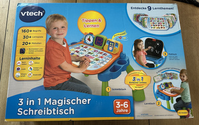 Vtech Magischer Schreibtisch 3-in-1 Spieltisch - Spielen, Lernen, Malen