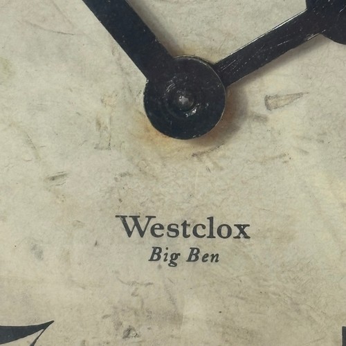 Sveglia Westclox Big Ben anni '20 carica ripetizione costante picchetto silenzioso gambe funziona - Foto 2 di 21
