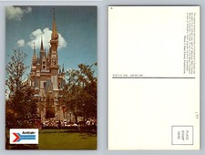 Orlando, FL-Florida, Disney World Cinderella Castle Amtrak Vintage Postcard