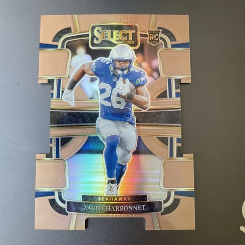 2023 Panini Select - Concourse Zach Charbonnet #86 Copper Prizm Die-Cut /299 RC