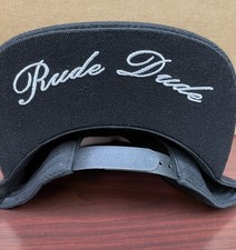 Matt Riddle WWE RUDE DUDE SnapBack Black Hat Cap Wrestling Adjustable Undervisor