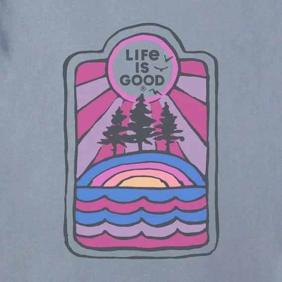 Sudadera con capucha Life Is Good Golden Landscape Simply True polar con cremallera para mujer, Foto 4 de 4