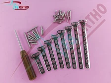 Locking T-Buttrëss Plate 3–10 Holes with 5mm LCP Screws 70 PCS SS 316L