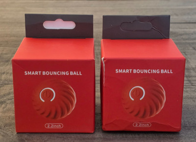 Set of 2, Smart Bouncing Ball Orange - For Small Dogs