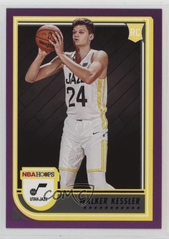 2022-23 Panini NBA Hoops Rookies Purple Walker Kessler #252 14z2