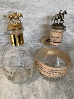 Blanton’s Gold “N” & Original “B” Empty Bottles w/ Stoppers