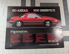 Buick Reatta Automobiles Print Ad Go Ahead. You Deserve It Buick Reatta Automobiles Print Ad Go Ahead. You Deserve It