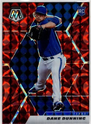 2021 Panini Mosaic Baseball Dane Dunning No. 222 Texas