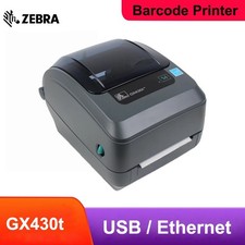 Zebra GX430T Barcode Label Printer 300 dpi Thermal Transfer USB Ethernet