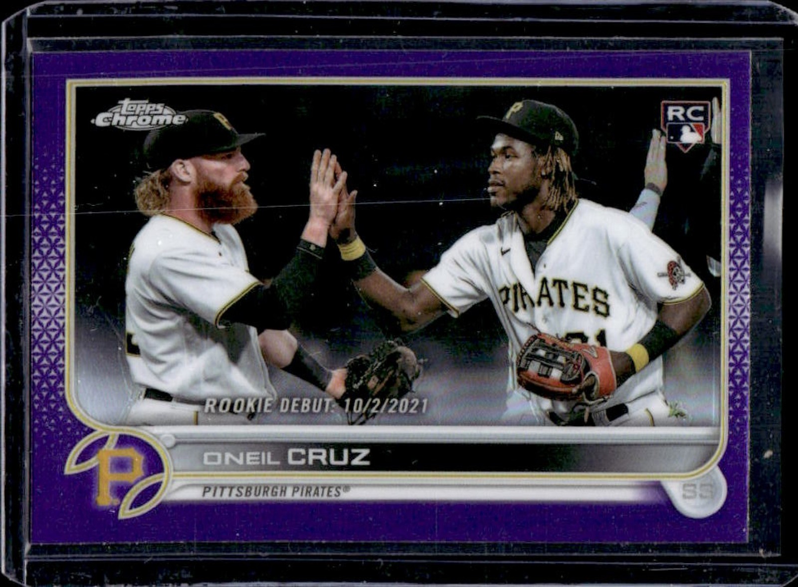 2022 Topps Chrome Update Oneil Cruz RC Purple Refractor Rookie #USC74 Pirates