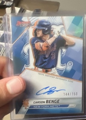 2025 Bowman's Best - Best of 2025 Autographs Carson Benge #B25-CBE Blue...