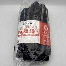 Thorlos unisex-adult Wcxu Max Cushion 12 Hour Shift Crew SocksSocks X-Large