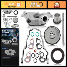 High Volume Oil Pump Kit With Timing Chain Gaskets Balancer Bolt Set For Ls1