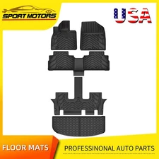 3D Floor Mats & Cargo Liner Set 3 Rows for 2020 - 2025 Kia Telluride All Weather