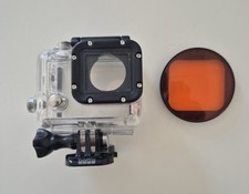 GoPro Hero 3+4 Tauchgehäuse inkl. GoPro Halterung + Rotlichtfilter