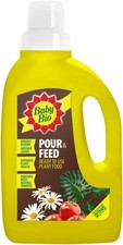 Baby Bio Pour & Feed Liquid Plant Food, 1L - Ready To Use Houseplant Food - with 8.63 per litre