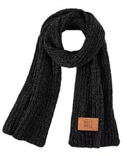 Scarf for Women Winter - Chunky Scarf Oversized Chenille,Soft Long A-black Noir