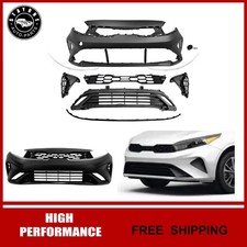 Fits 2022-2024 Kia Forte Complete Front Bumper Cover Grille Set Wo Running Lamp