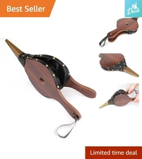 Z-COLOR Classic Brown Wood Fireplace Bellows 15" Air Blower for Outdoor Cooking