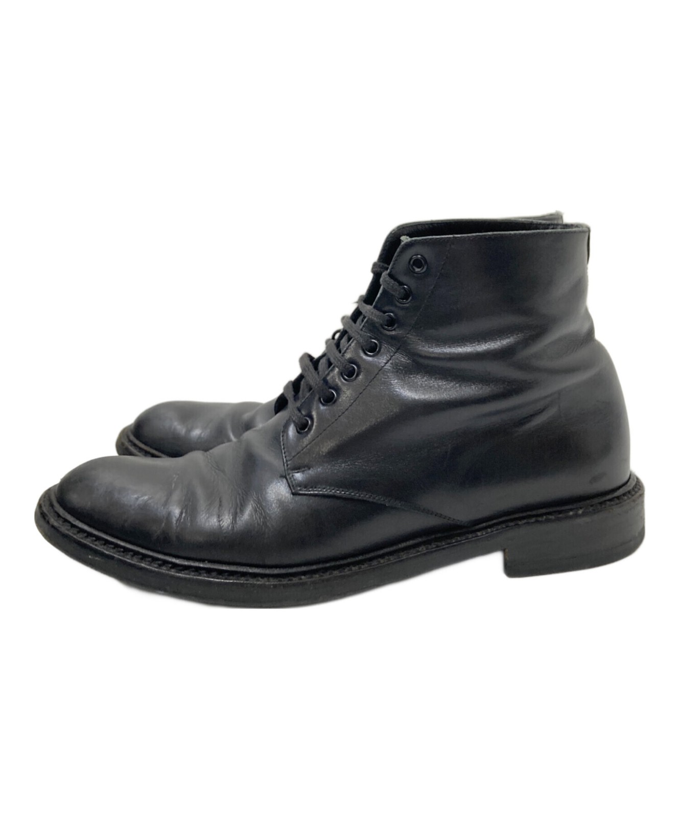 Saint Laurent Lace-up Boots Shoes EU 37 US 7 Leather Black Authentic thumbnail 22