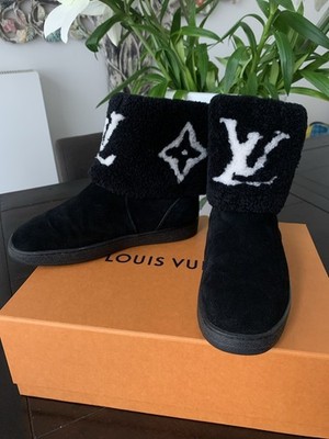 Louis Vuitton Stiefel Monogram Gr.39 Schwarz