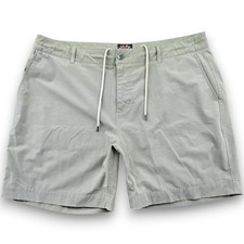 Faherty All Day Shorts Mens 38 Sage Green 7 Inseam Hybrid Stretch Quick Dry Swim