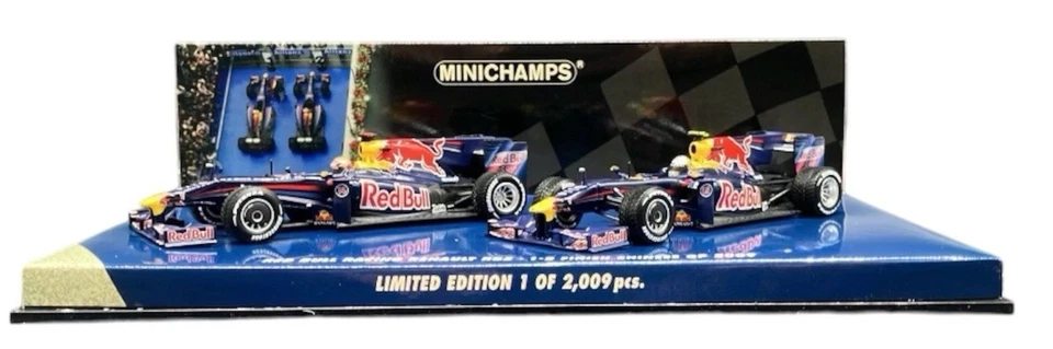 Minichamps Red Bull Racing Renault RB5 1-2 Finish China 2009 Vetell / Webber - Image 3 of 4