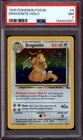 1999 POKEMON FOSSIL #4 DRAGONITE HOLO PSA 7