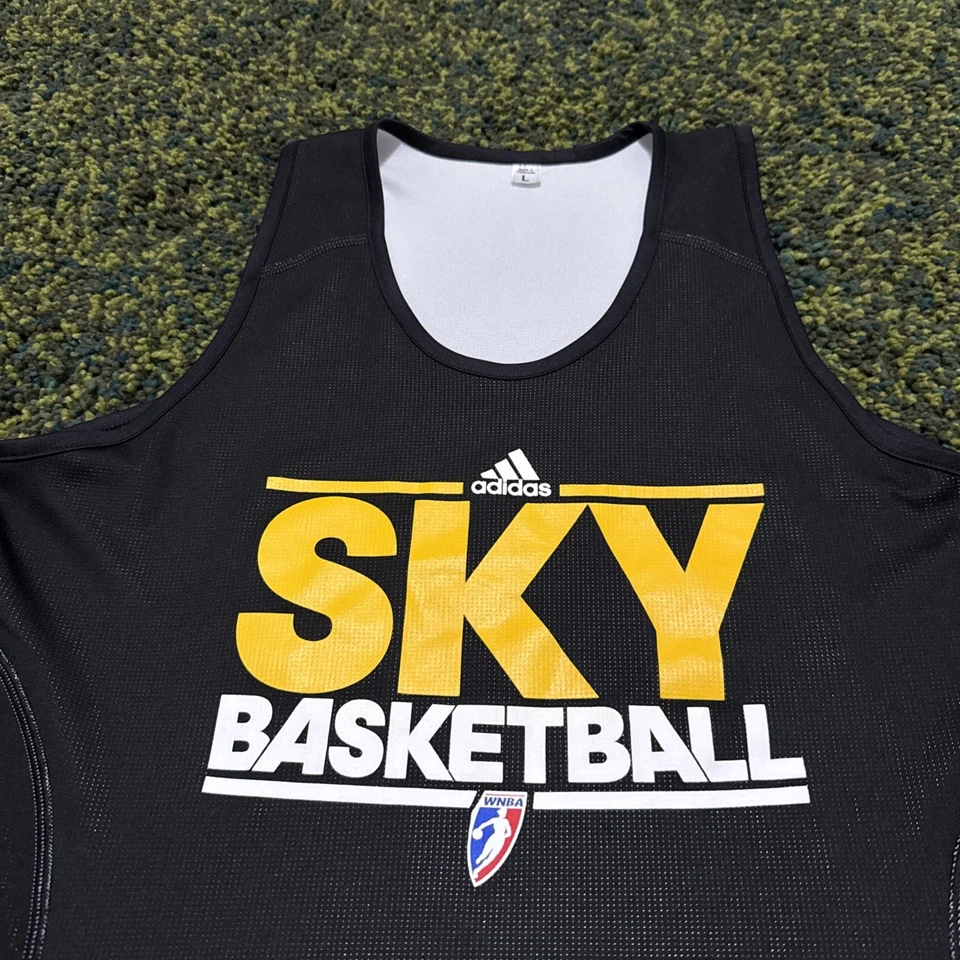 Camiseta de práctica reversible de baloncesto Adidas Chicago Sky WNBA talla grande Foto 3 de 4