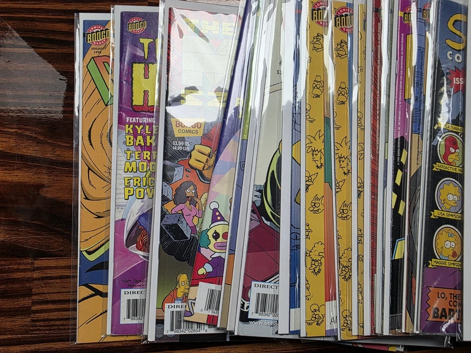 SIMPSONS LOT Of 40 COMICS & STORIES #1 Bartman Itchy & Scratchy Moe & More - Image 4 of 4