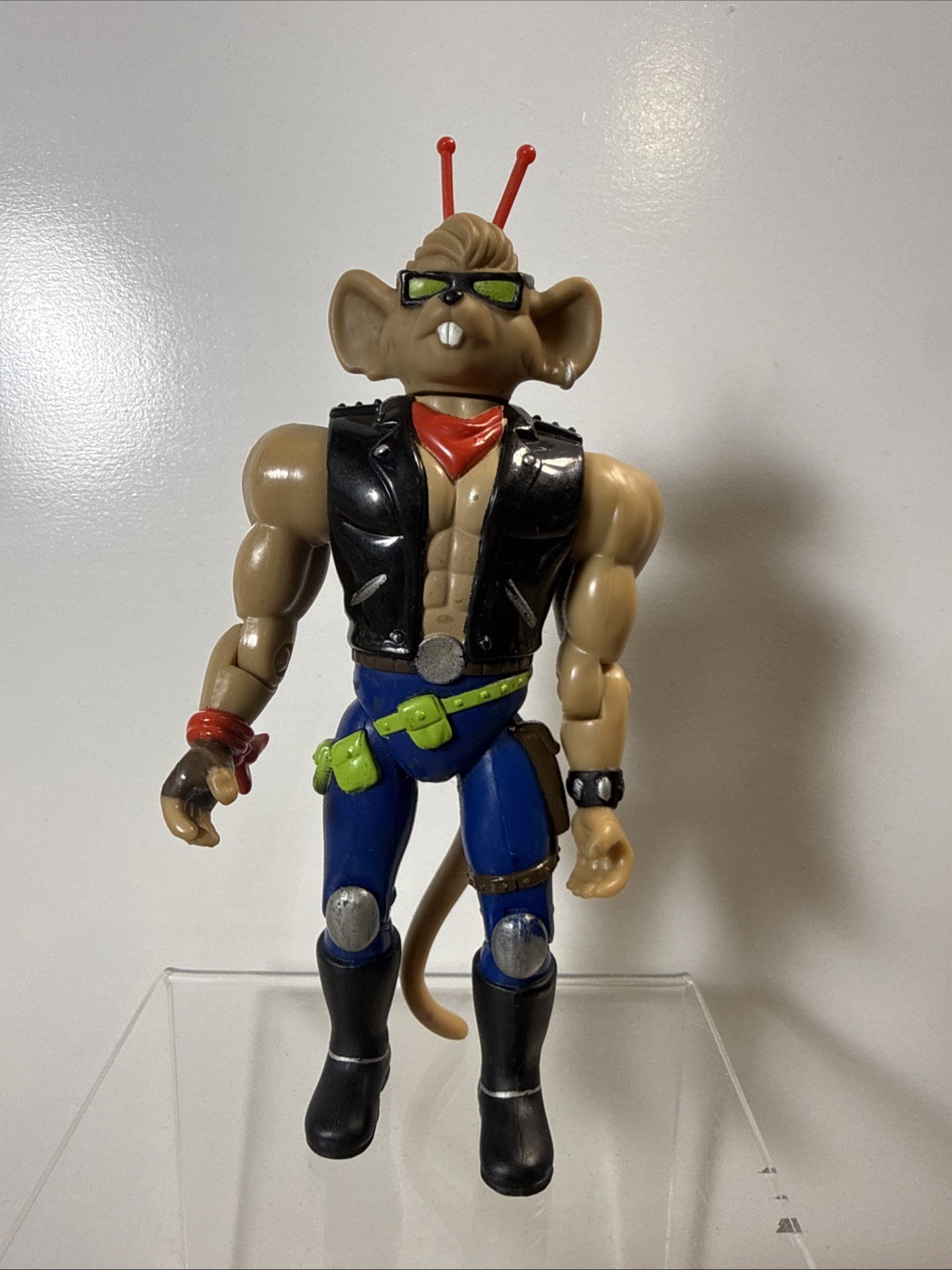 Vintage 1993 Biker Mice From Mars THROTTLE Action Figure Galoob