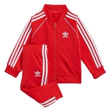 Kids Adidas Originals Superstar Track Suit Red Size 4T NEW 60