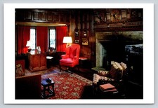 Edsel & Eleanor Ford House Mr. Ford's Study Vintage Postcard USA