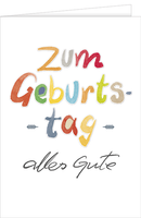 Geburtstag GroßE A4 XXL Karte Mit Umschlag Schrift Zum Geburtstag Alles Gute