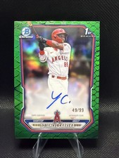 2026 Bowman Chrome 1st Yojancel Cabrera GREEN REPTILIAN REFRACTOR /99 Auto