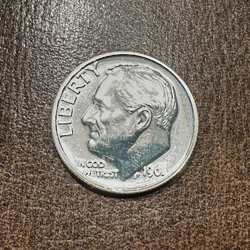 Very Choice BU 1961 Roosavelt Dime 90% Silver (0.07234 Troy Ounce)