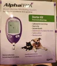 AlphaTrak Pet Blood Glucose Monitoring Kit for Diabetic Cats Dogs - Starter Kit