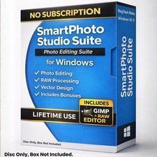 SmartPhoto Studio Photo Editing Software for Windows DVD No Subscription