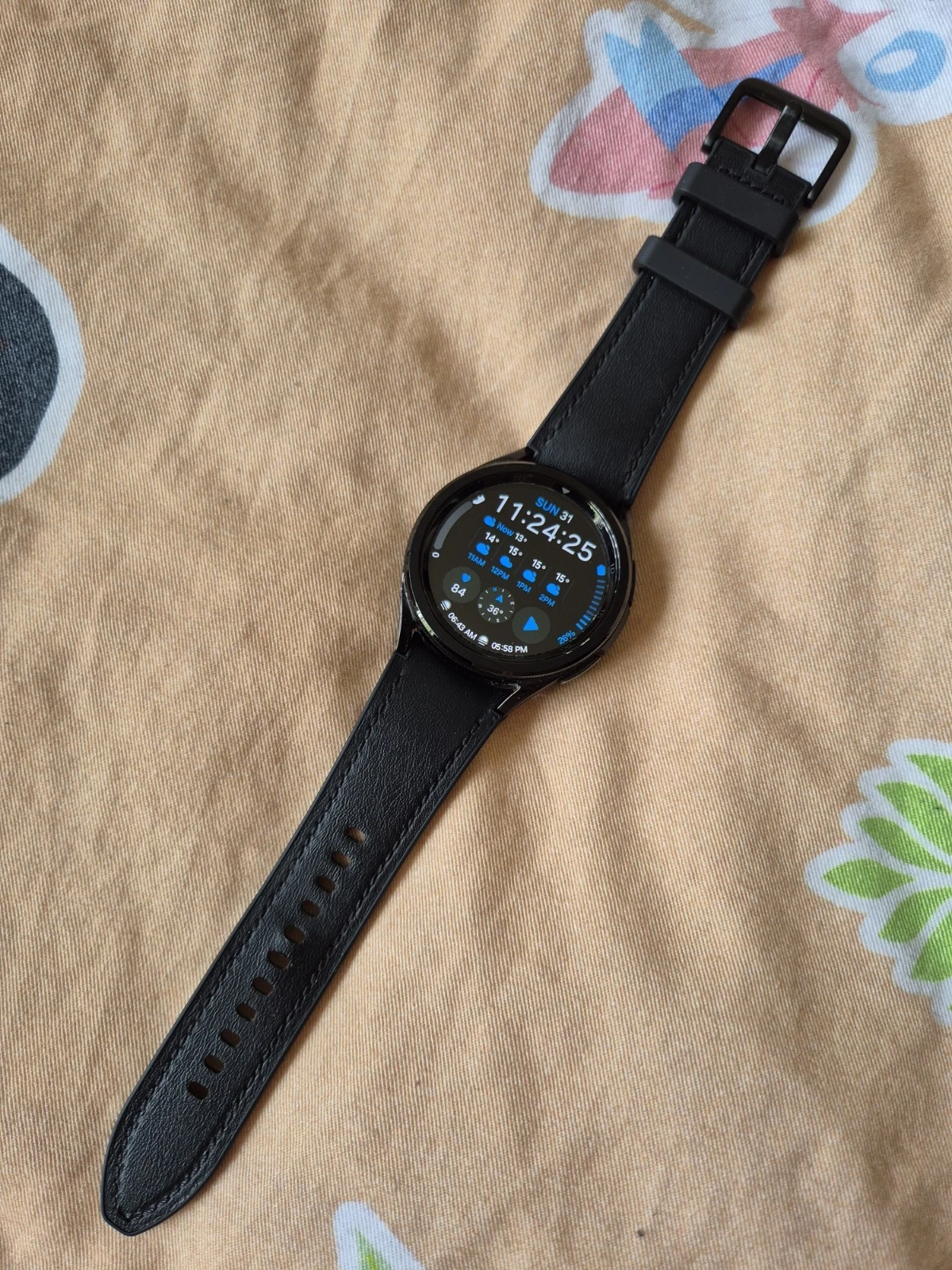 Graphite Black Samsung Galaxy Watch 6 Classic 43mm Digital Smart Watch Fitness