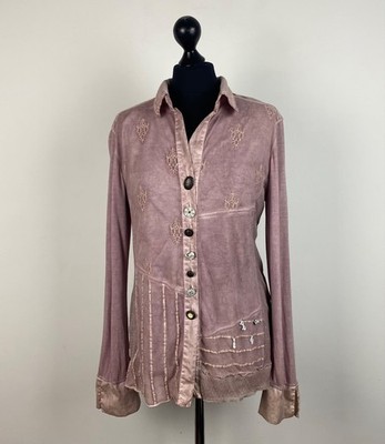 PIRO ELISA CAVALETTI women's blouse shirt 95% viscose 5% elastane Size XL